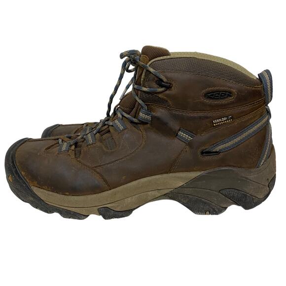 Keen Detroit Brown Leather Waterproof Steel Toe Work Boots Size 13 - Picture 4 of 9